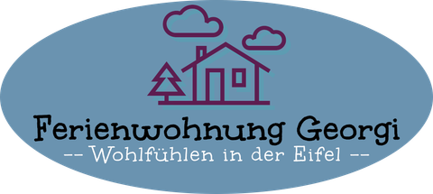 A logo for a holiday apartment named Georgi. The font conveys a cozy atmosphere, ideal for a stay in the Eifel.