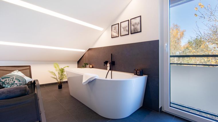 A bathtub for a relaxing bath after a long hike...